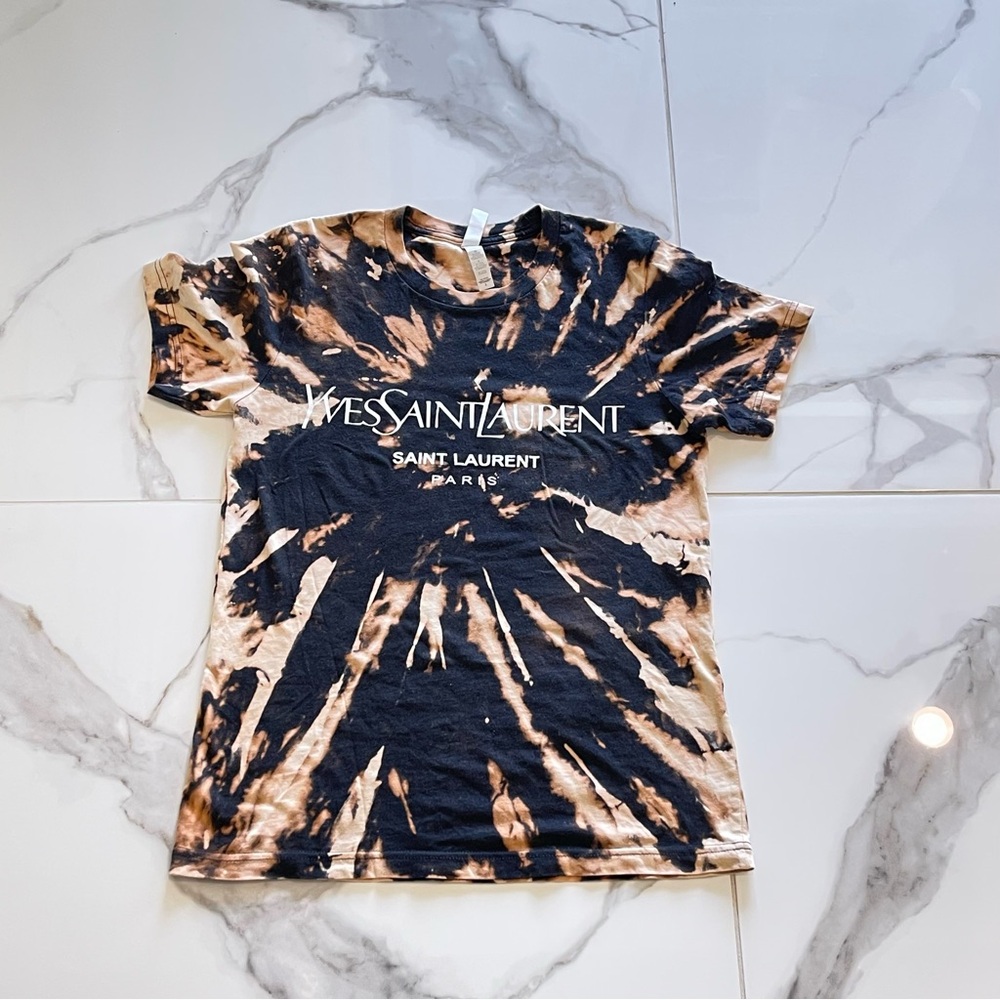 Bella Canvas Black and Tan Tie-Dye Tee